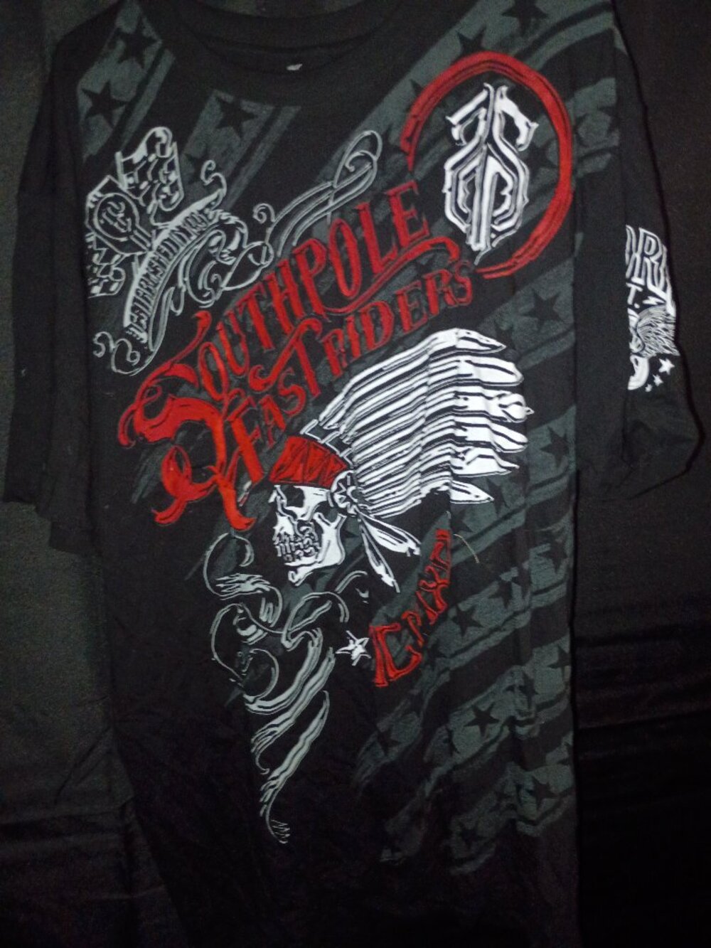 SOUTH POLE BLACK & RED RARE T-SHIRT 4XL